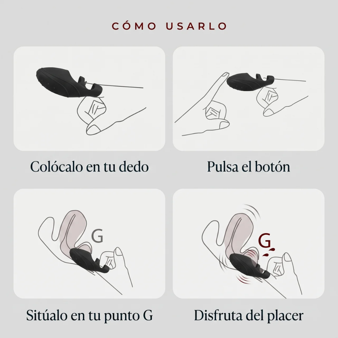 Vibrador de dedo para punto G